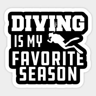 Diving is my Favorite Season Sticker